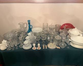 Crystal serveware