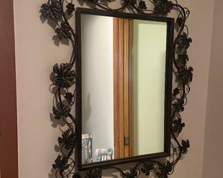 Metal frame mirror 