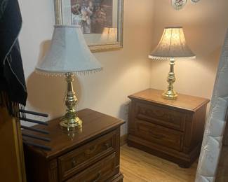 Pecan nightstands