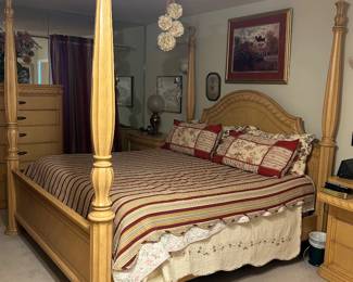 Master bedroom bed and nightstands will not be able to be removed from the home for 30 days following the sale