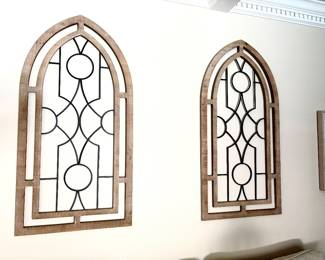 Pair arch wall hangings