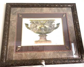 Large urn signed print