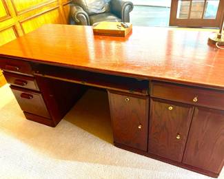 Reverse side of desk