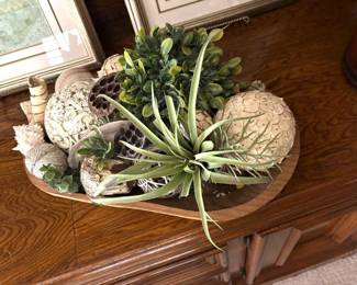 Custom succulent and shell