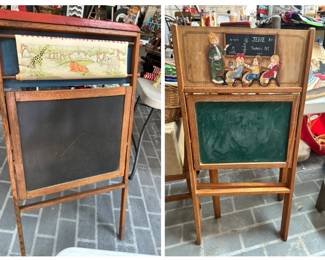 Kids chalkboard And easels