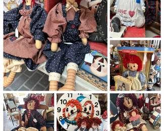 Raggedy Anne And raggedy Andy decor