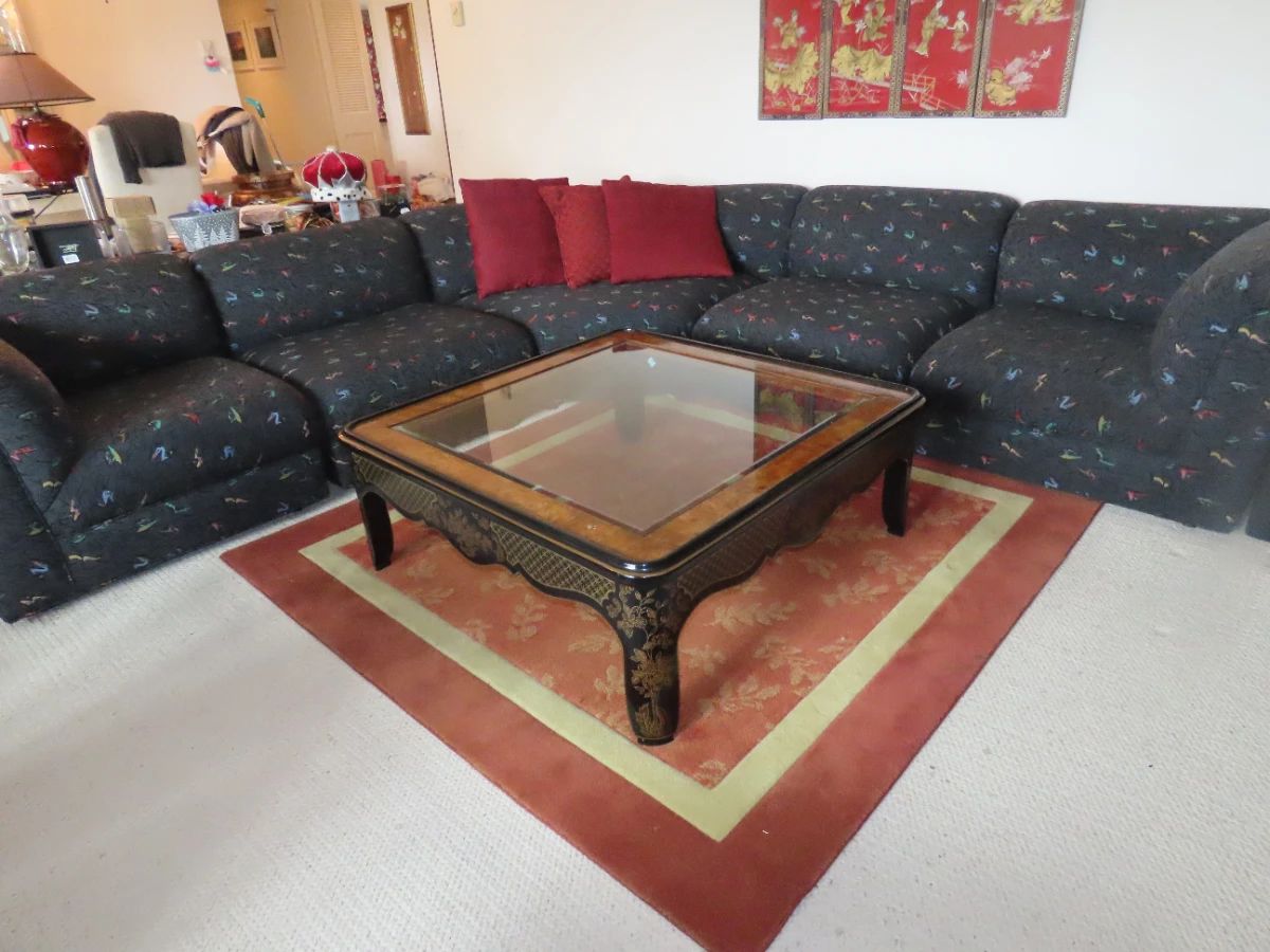 Modular sectional and coffee table