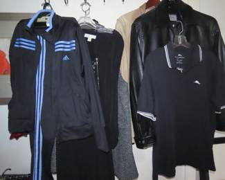 Adidas, Tommy Bahama and leather coats.