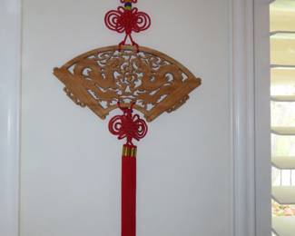 Asian carved wood "Qilin" 