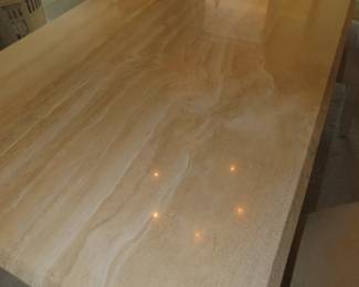 Marble dining table/6 chairs.