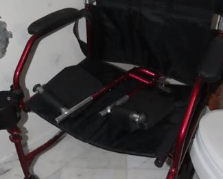 Transport wheelchair.