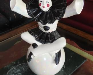 Pierrot clown figurine
