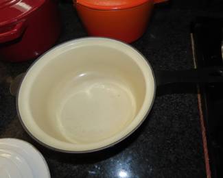 Le Crueset cookware.