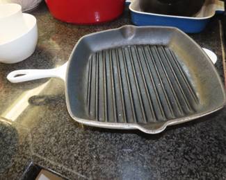 Le Crueset cookware.