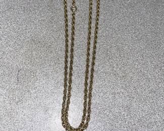 Another 14 karat gold rope chain