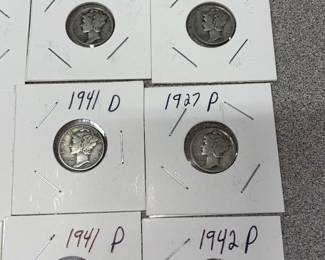 Collection of silver dimes