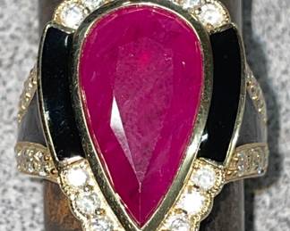 Huge, ruby ring
