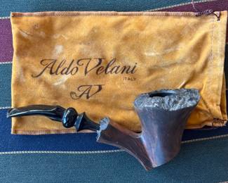 Italian hand carved briar pipe
