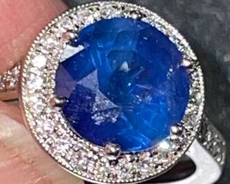 Huge sapphire ring