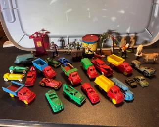 Toy Cras - plastic, metal, tin