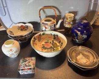 Asian Motif Porcelain