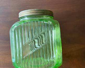 Uranium Glass Jar