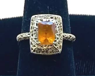10K Yellow Gold Citrine Ring