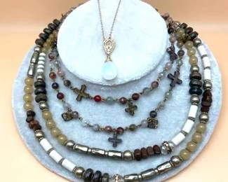 Moonstone Pendant  Necklaces