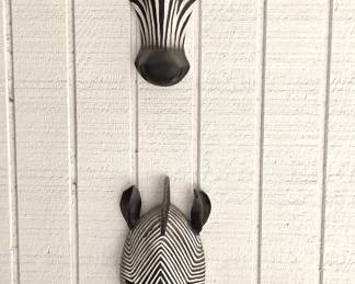 Two Zebra Heads