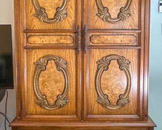 Vintage Chest of Drawers with Carved Accents