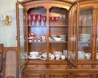 Vintage China Dinnerware Set & Glassware