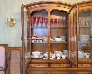 Vintage China Dinnerware Set & Glassware