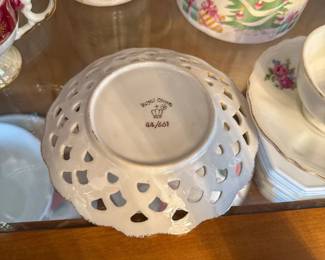 Royal Crown Porcelain Iridescent Cup