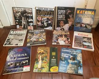 Saints and Katrina memorabilia 