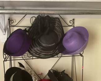 Hats with feathers