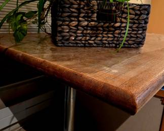 Real Wood slab dining table