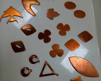 Copper shapes for jewelry making