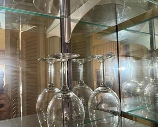 Vintage Crystal Wine Glasses