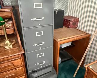 Vintage Cole Steel 4-Drawer Metal Filing Cabinet