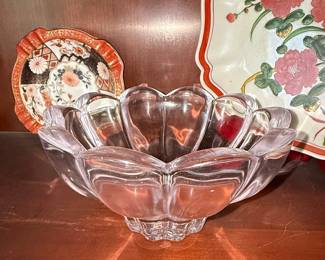Mikasa Crystal Flower Bowl