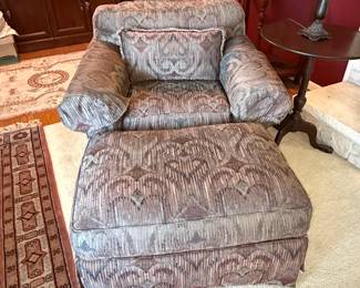Clayton Marcus Upholstered Club Chair and Ottoman Set