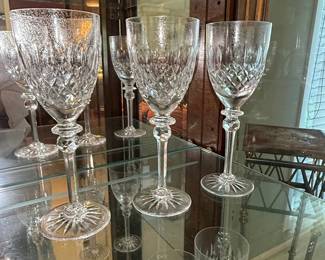 Rogaska Crystal Queen Pattern Wine Glasses and Tumblers Set