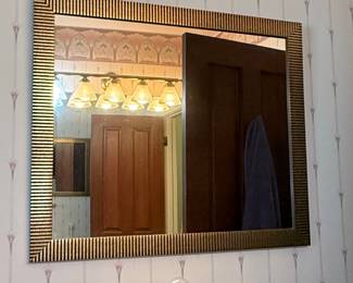 Art Deco Style Striped Mirror