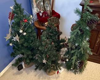 Assorted Artificial Christmas Trees