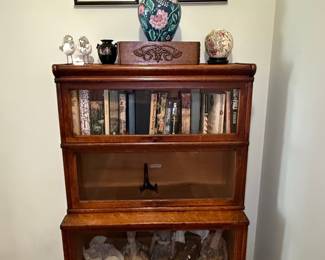 Antique Globe Wernicke Oak Barrister Bookcase