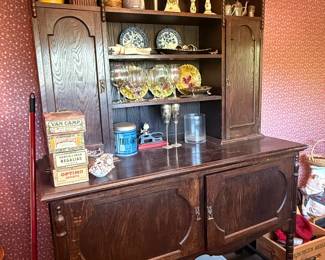 Antique Oak Welsh Dresser/Hutch