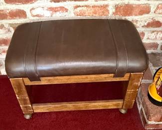 Vintage Padded Footstool / Bench