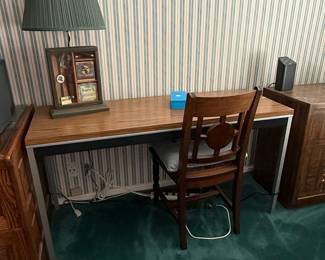 Mid-Century Modern Style Desk and Chair Set