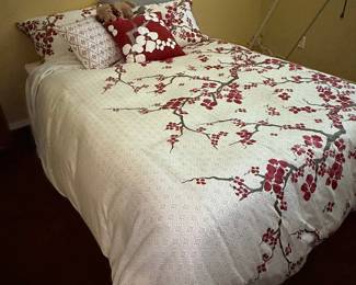 Japanese Cherry Blossom Print Duvet Cover Set
