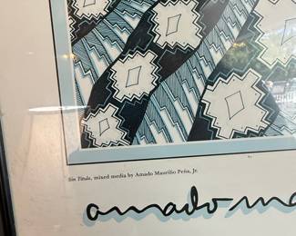 Amado Maurilio Peña, Jr. "Sin Titulo" Limited Edition Lithograph